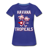 Havana Tropicals Palm Women’s T-Shirt - royal blue
