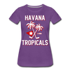 Havana Tropicals Palm Women’s T-Shirt - purple