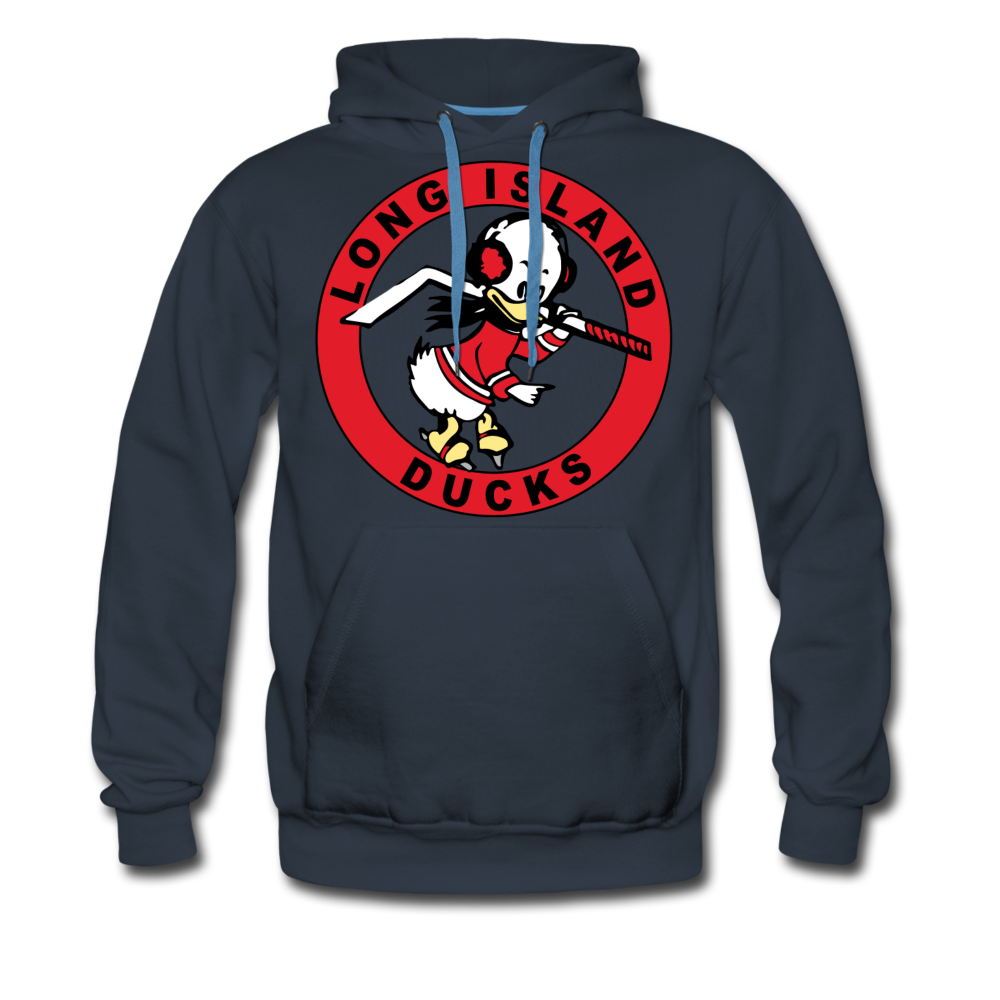 Long Island Ducks 1960s Hoodie (Premium) - navy