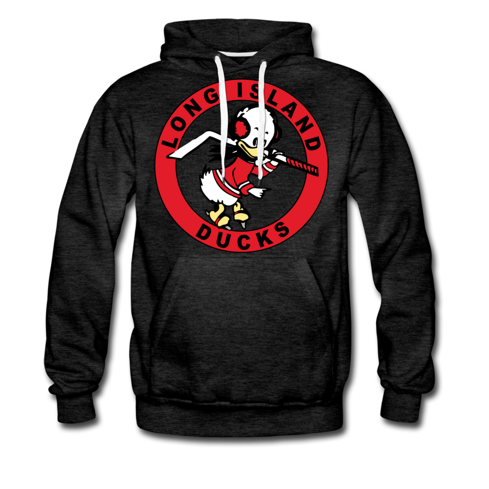 Long Island Ducks 1960s Hoodie (Premium) - charcoal gray