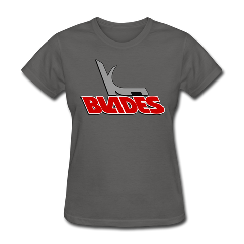 Kansas City Blades Women's T-Shirt - charcoal