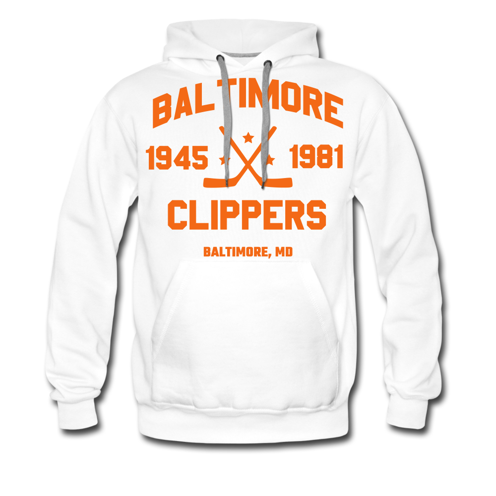 Baltimore Clippers Double Sided Hoodie (Premium) - white