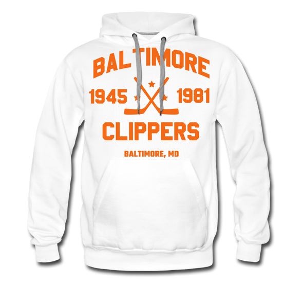 Baltimore Clippers Double Sided Hoodie (Premium) - white