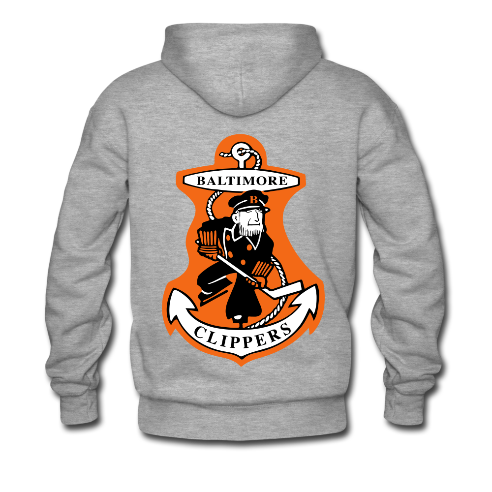Baltimore Clippers Double Sided Hoodie (Premium) - heather gray