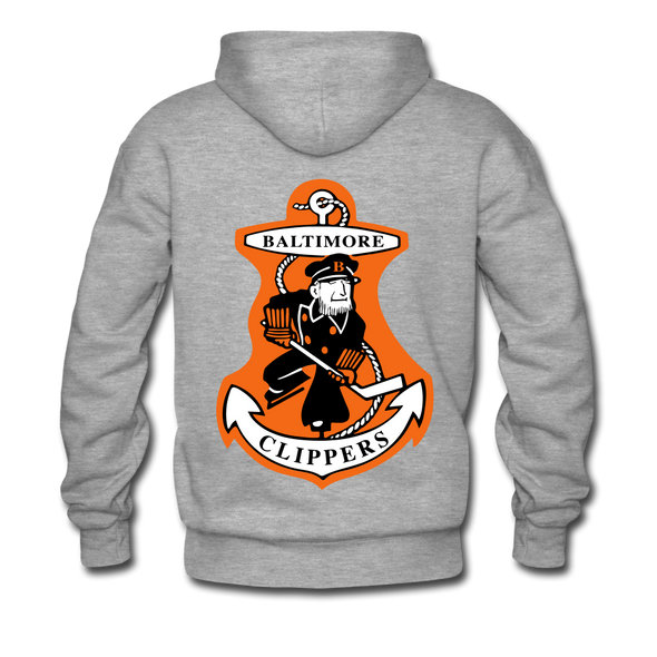 Baltimore Clippers Double Sided Hoodie (Premium) - heather gray