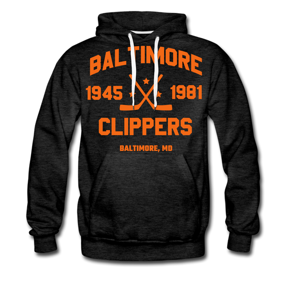 Baltimore Clippers Double Sided Hoodie (Premium) - charcoal gray