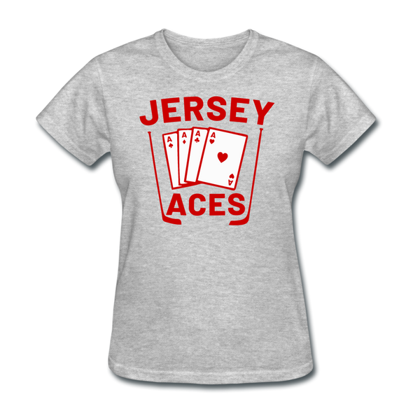 Jersey Aces Women's T-Shirt - heather gray
