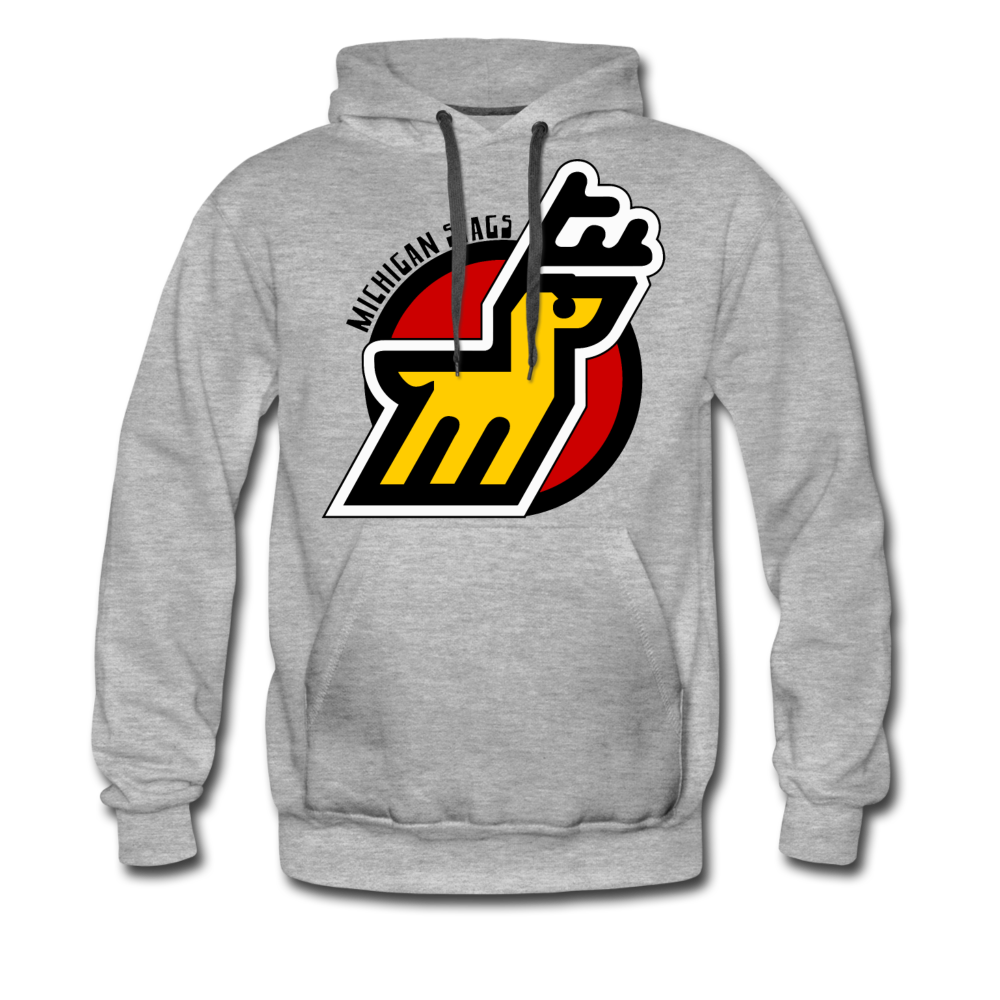 Michigan Stags Hoodie (Premium) - heather gray