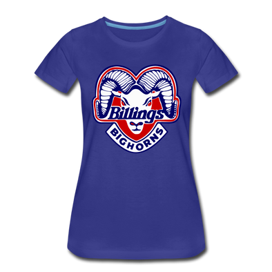 Billings Bighorns Women's T-Shirt - royal blue