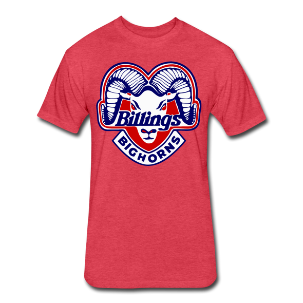 Billings Bighorns T-Shirt (Premium Tall 60/40) - heather red