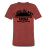 Long Island Arena T-Shirt (Tri-Blend Super Light) - heather cranberry