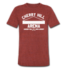 Cherry Hill Arena T-Shirt (Tri-Blend Super Light) - heather cranberry