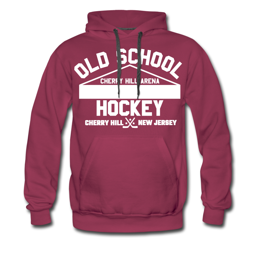 Cherry Hill Arena Old School Hockey Hoodie (Premium) - burgundy