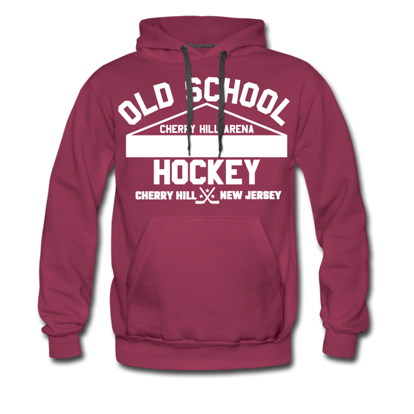 Cherry Hill Arena Old School Hockey Hoodie (Premium) - burgundy