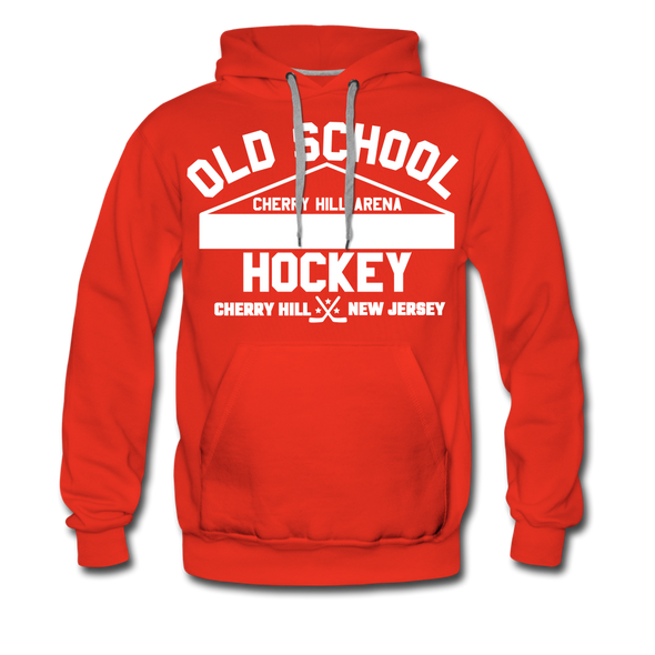 Cherry Hill Arena Old School Hockey Hoodie (Premium) - red