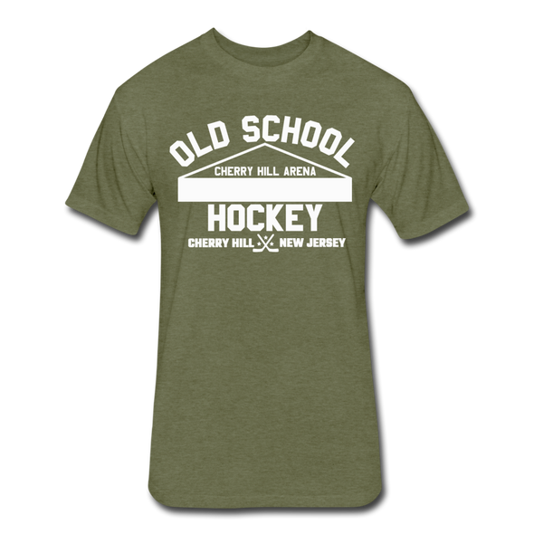 Cherry Hill Arena Old School Hockey T-Shirt (Premium Tall 60/40) - heather military green