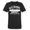 Cherry Hill Arena Old School Hockey T-Shirt (Tri-Blend Super Light) - heather black