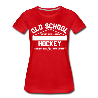 Cherry Hill Arena Old School Hockey Women's T-Shirt - red