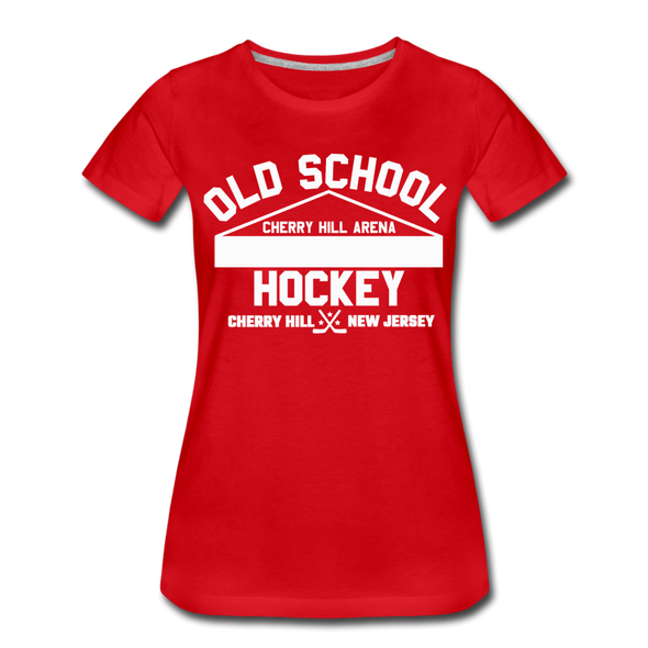 Cherry Hill Arena Old School Hockey Women's T-Shirt - red