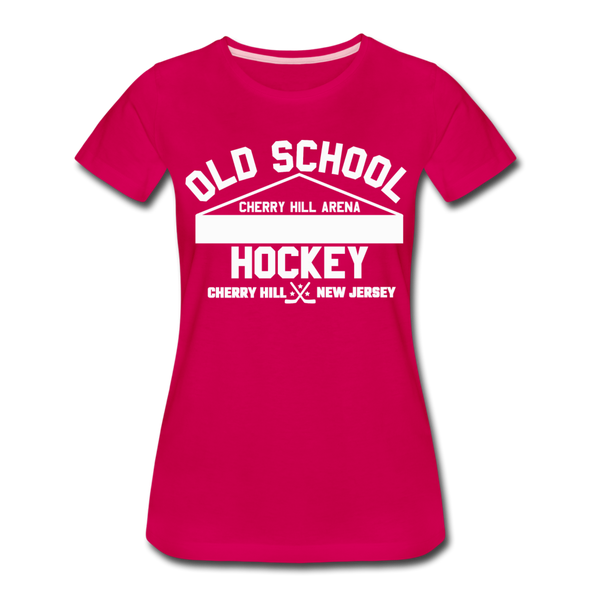 Cherry Hill Arena Old School Hockey Women's T-Shirt - dark pink