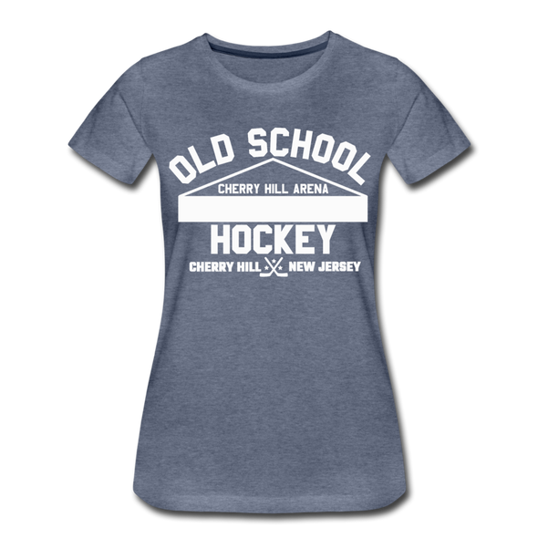 Cherry Hill Arena Old School Hockey Women's T-Shirt - heather blue