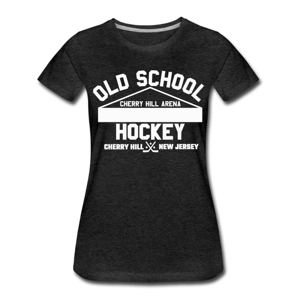Cherry Hill Arena Old School Hockey Women's T-Shirt - charcoal gray