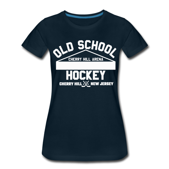Cherry Hill Arena Old School Hockey Women's T-Shirt - deep navy