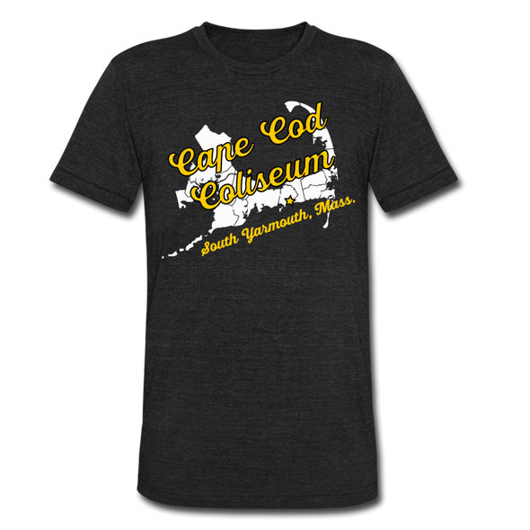 Cape Cod Coliseum T-Shirt (Tri-Blend Super Light) - heather black