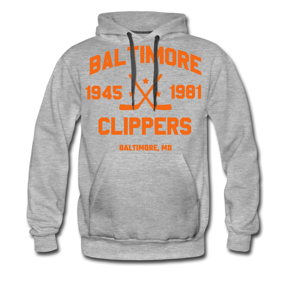 Baltimore Clippers Double Sided Hoodie (Premium) - heather gray