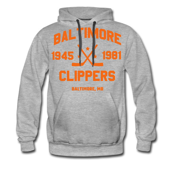 Baltimore Clippers Double Sided Hoodie (Premium) - heather gray