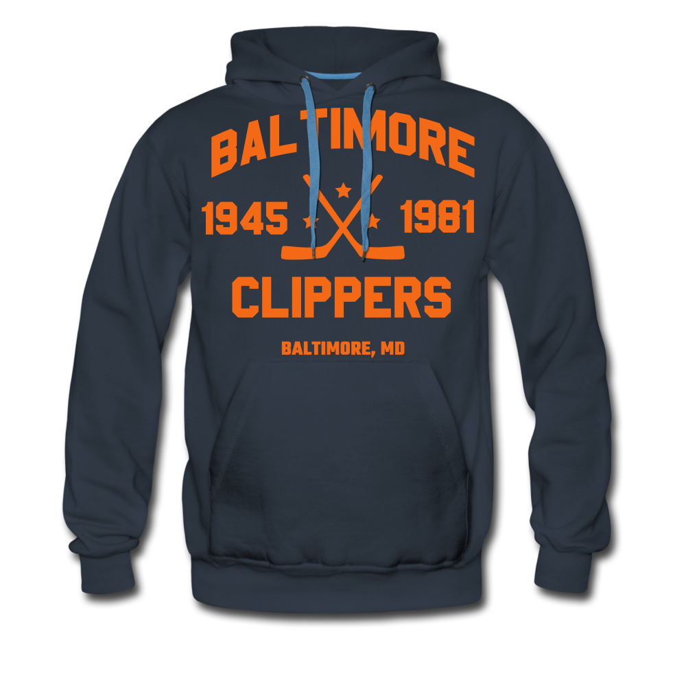 Baltimore Clippers Double Sided Hoodie (Premium) - navy
