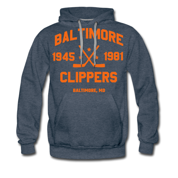 Baltimore Clippers Double Sided Hoodie (Premium) - heather denim