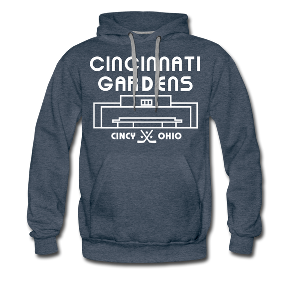 Cincinnati Gardens Hoodie (Premium) - heather denim