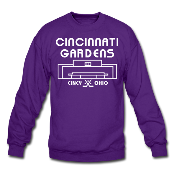 Cincinnati Gardens Crewneck Sweatshirt - purple