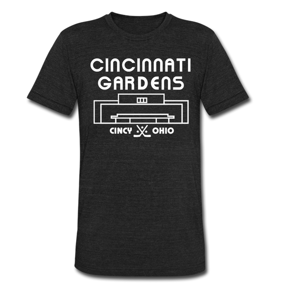 Cincinnati Gardens T-Shirt (Tri-Blend Super Light) - heather black