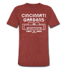 Cincinnati Gardens T-Shirt (Tri-Blend Super Light) - heather cranberry