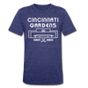 Cincinnati Gardens T-Shirt (Tri-Blend Super Light) - heather indigo