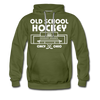 Cincinnati Gardens Old School Hockey Hoodie (Premium) - olive green