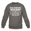 Cincinnati Gardens Old School Hockey Crewneck Sweatshirt - asphalt gray