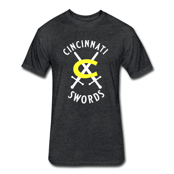 Cincinnati Swords T-Shirt (Premium Tall 60/40) - heather black