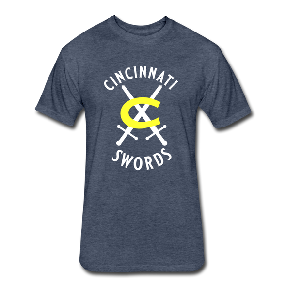 Cincinnati Swords T-Shirt (Premium Tall 60/40) - heather navy
