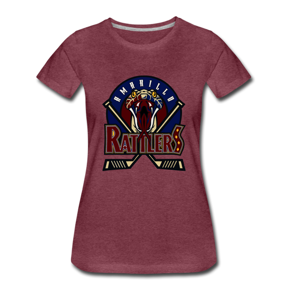 Amarillo Rattlers Women's T-Shirt - heather burgundy