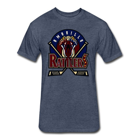 Amarillo Rattlers T-Shirt (Premium Tall 60/40) - heather navy