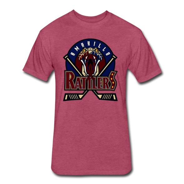 Amarillo Rattlers T-Shirt (Premium Tall 60/40) - heather burgundy