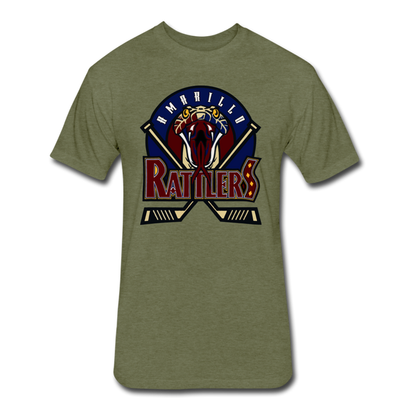 Amarillo Rattlers T-Shirt (Premium Tall 60/40) - heather military green