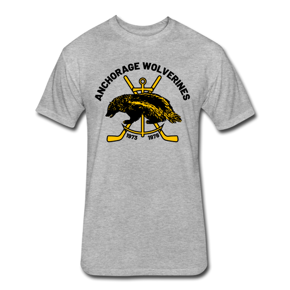 Anchorage Wolverines T-Shirt (Premium Tall 60/40) - heather gray