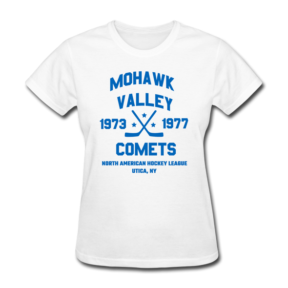 Mohawk Valley Comets Dated Women's T-Shirt - white
