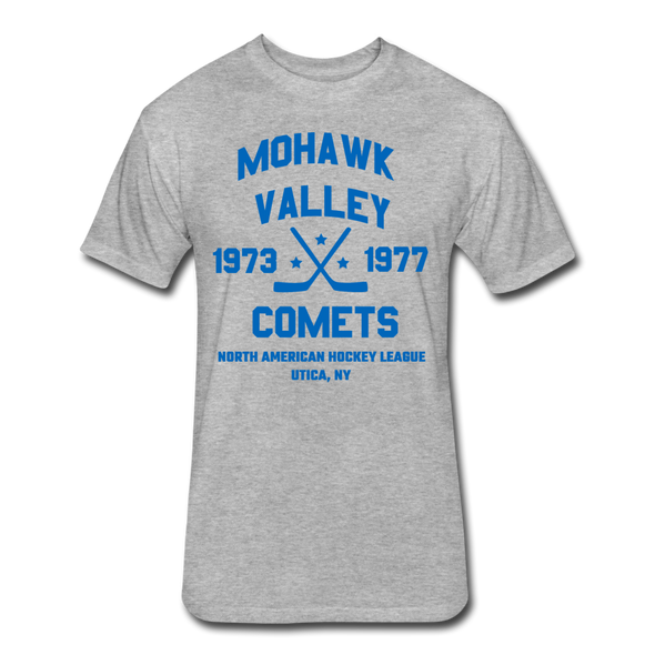 Mohawk Valley Comets Dated T-Shirt (Premium Tall 60/40) - heather gray