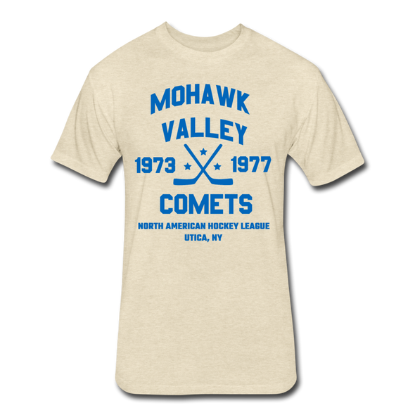 Mohawk Valley Comets Dated T-Shirt (Premium Tall 60/40) - heather cream