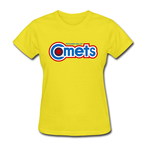 Mohawk Valley Comets Women's T-Shirt - yellow